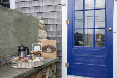 Breakfast to go station outside NAuset Suite