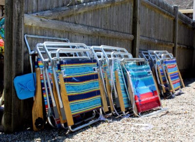 Lots of guest beach chairs to keep everyone happy!